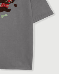 PEBBLE GREY DACHSHUND T-SHIRT