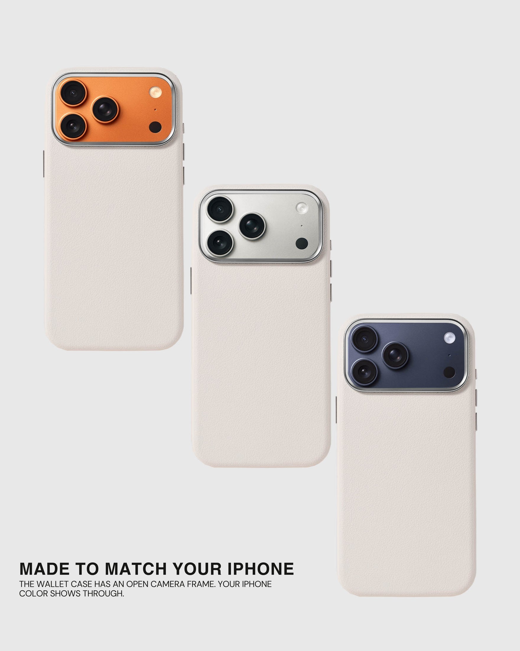 BEZEL LEATHER PHONE CASE — PUTI