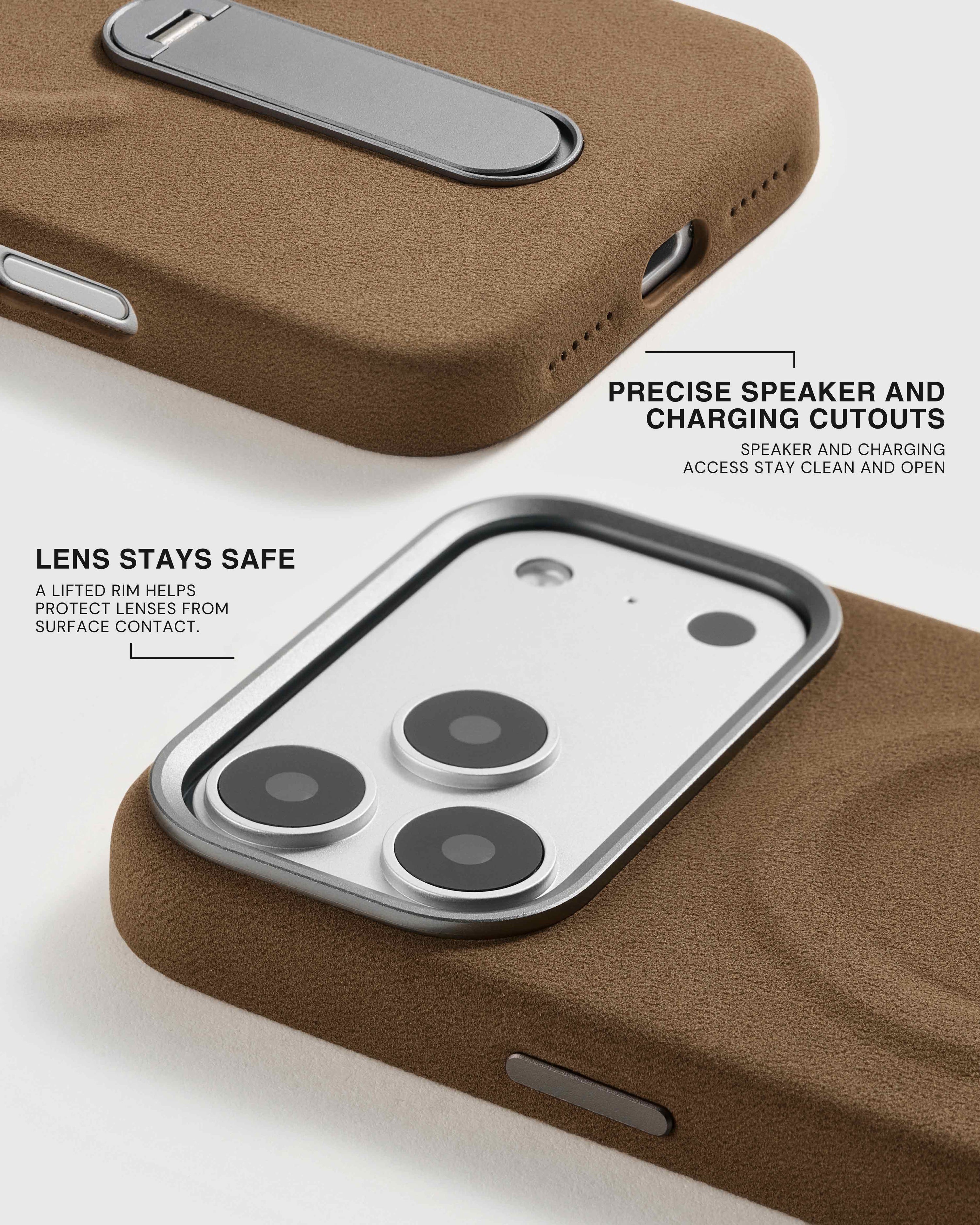 STAND CASE NG TELEPONO — OLIVE