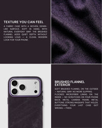 DENIM CASE NG TELEPONO — PURPLE