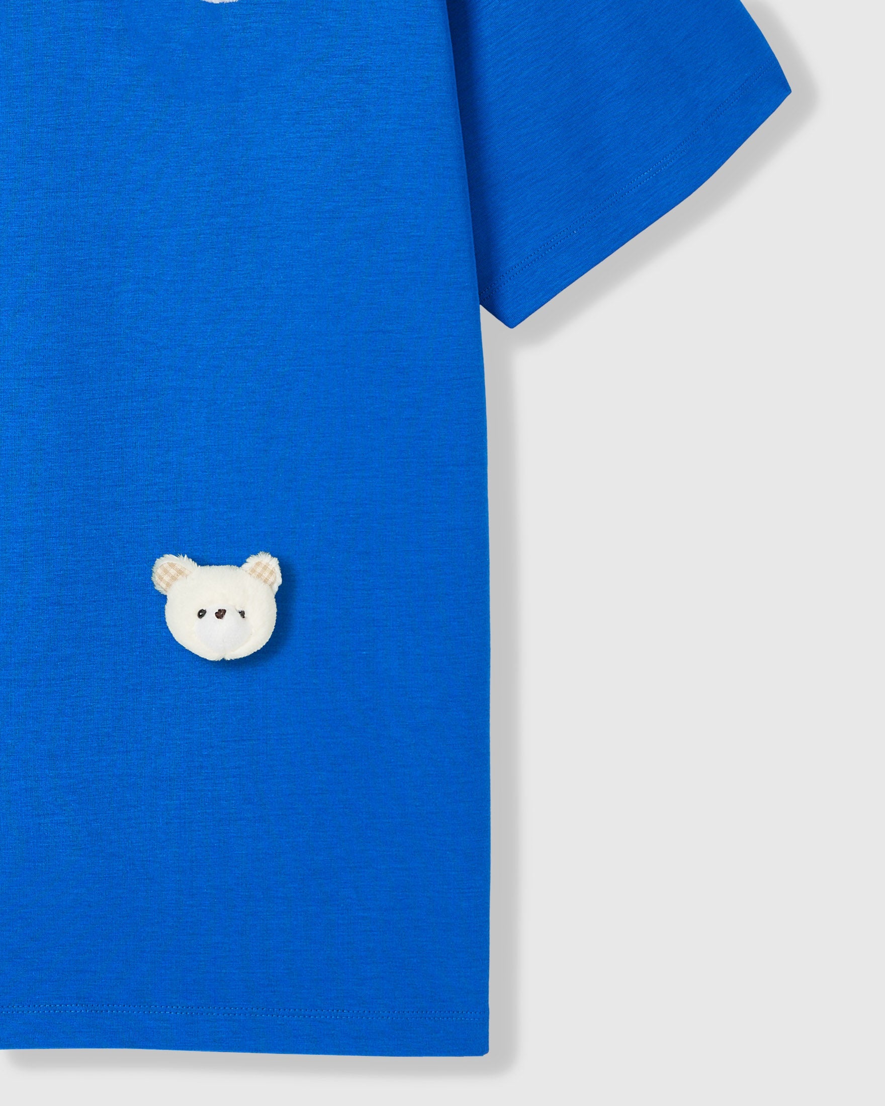 TEDDY CHECK-EAR NA PALAMUT NA T-SHIRT