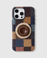 PATCHWORK BUTTON NA CASE NG TELEPONO
