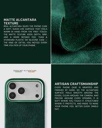 ALCANTARA NA CASE NG TELEPONO — EVERGREEN