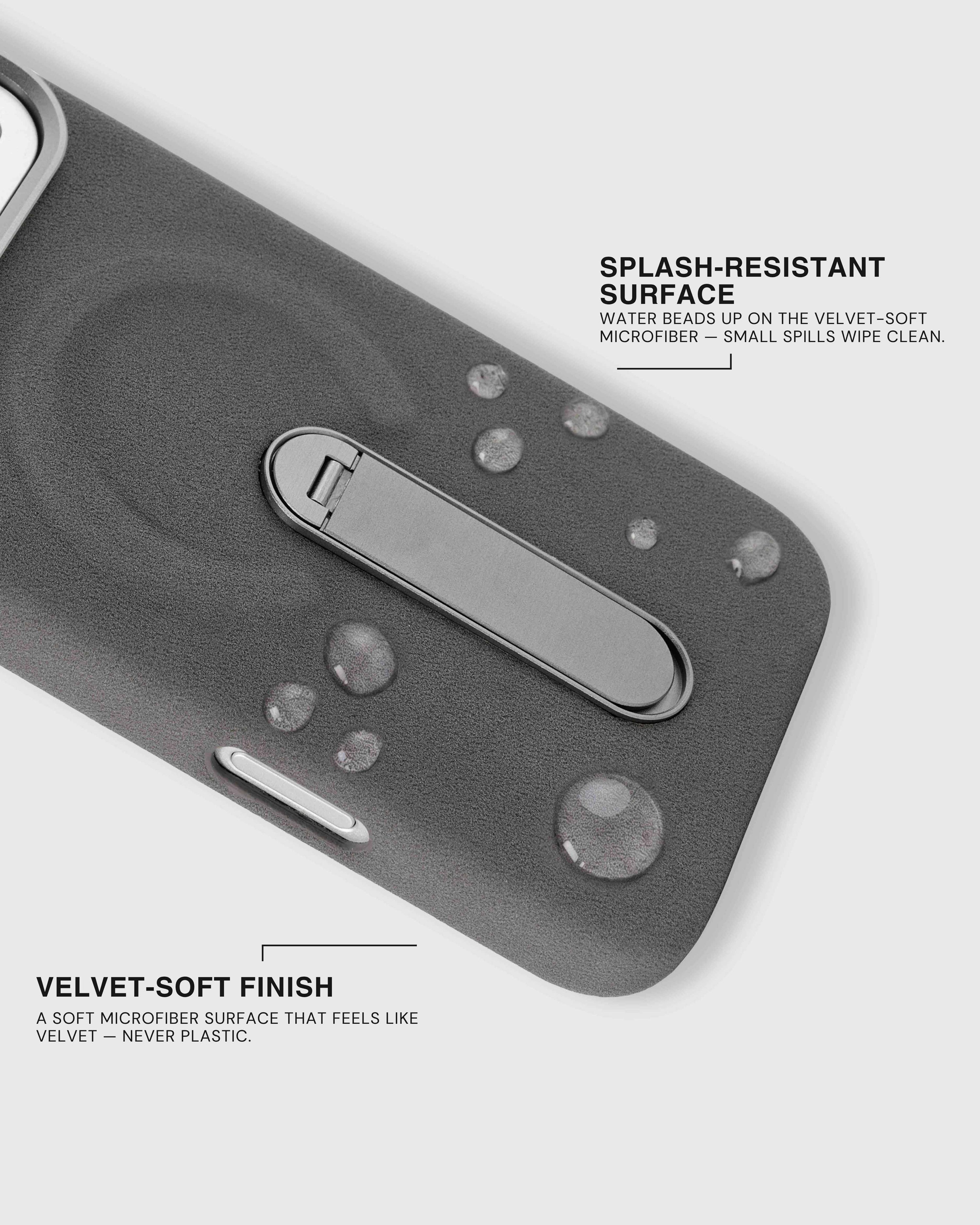 STAND CASE NG TELEPONO — GREY