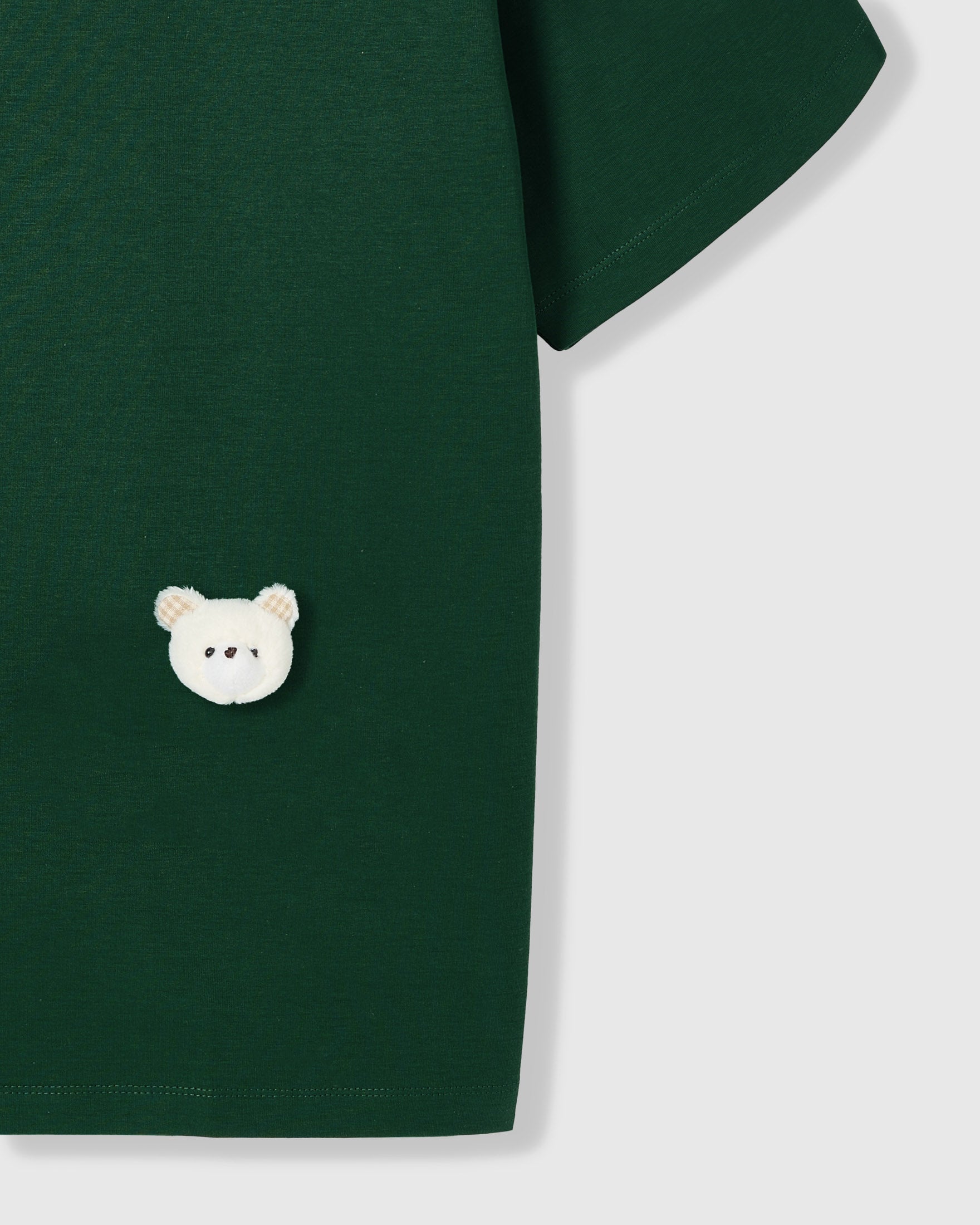 TEDDY CHECK-EAR NA PALAMUT NA T-SHIRT