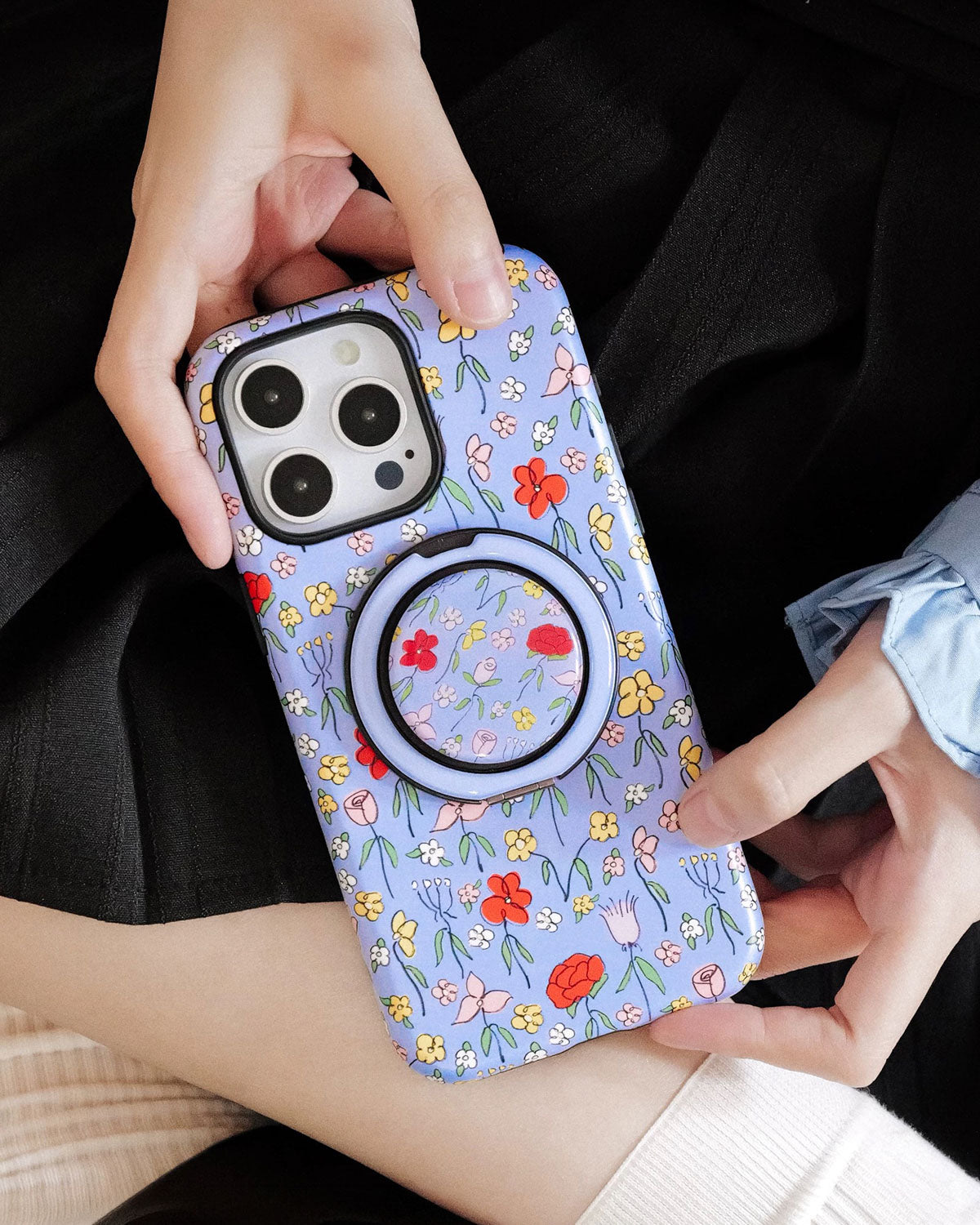 LAVENDER WILDFLOWER NA CASE NG TELEPONO