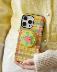 PLAID NA KUNEHONG POP NA CASE NG TELEPONO