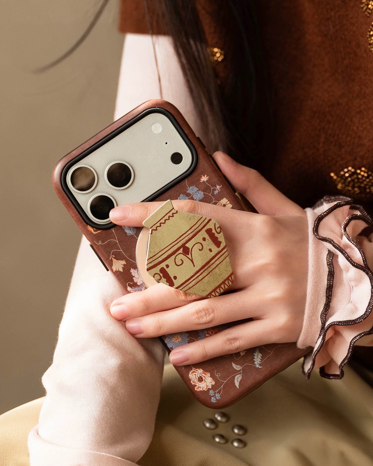 TERRACOTTA BLOOM NA MAGSAFE NA CASE NG TELEPONO