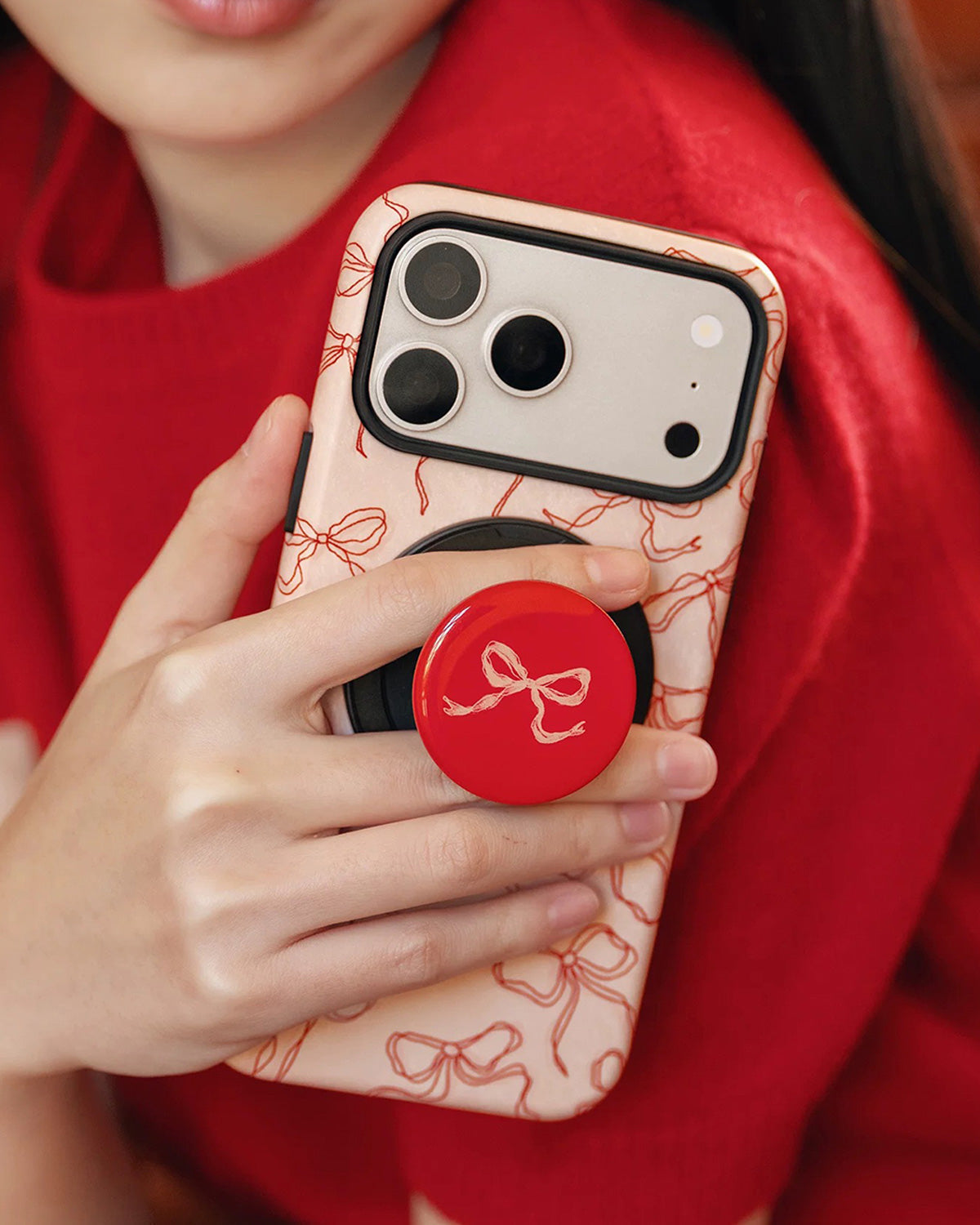 SCARLET BOW NA MAGSAFE NA CASE NG TELEPONO