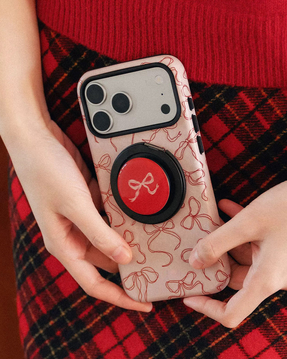 SCARLET BOW NA MAGSAFE NA CASE NG TELEPONO