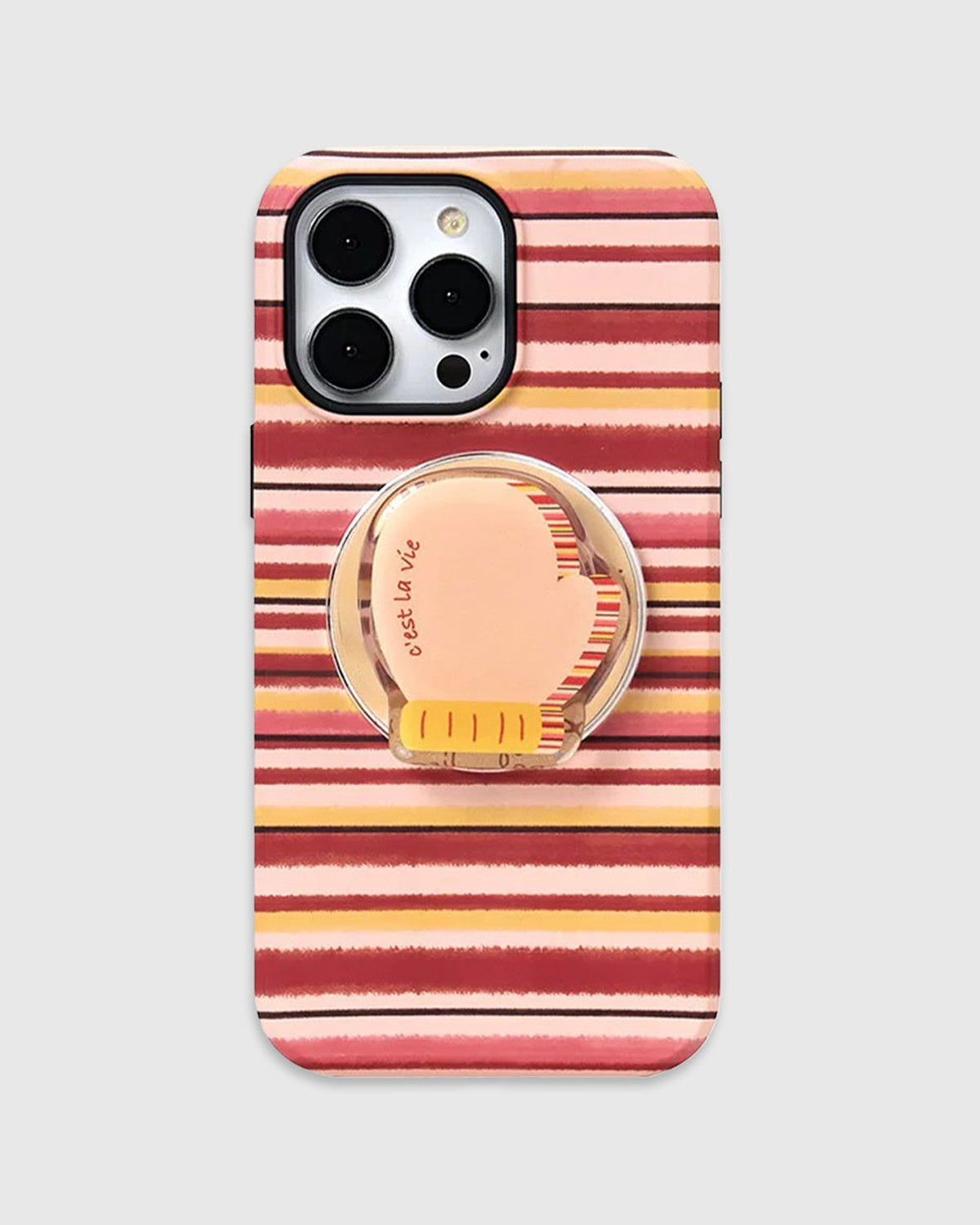 Warm Stripe Oven Glove Na Case Ng Telepono