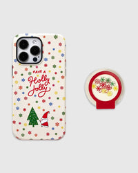 Holly Jolly Snowflake Na Case Ng Telepono