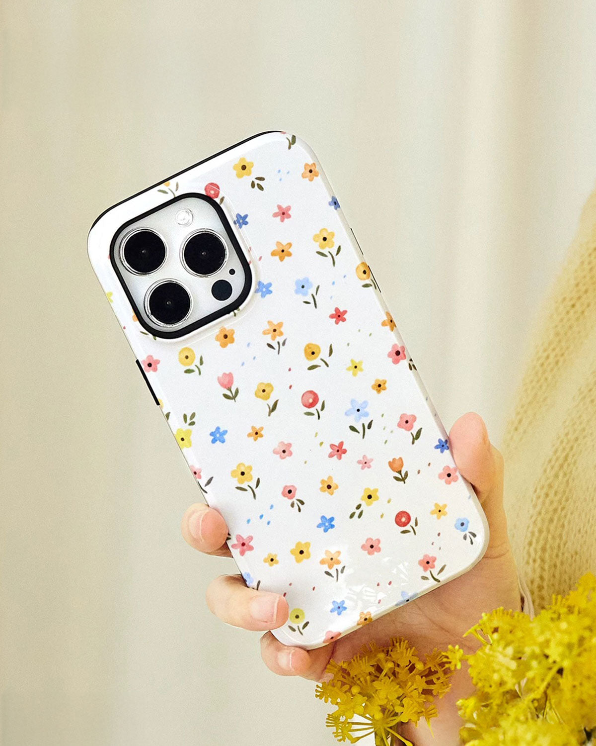 Mini Floral Scatter Na Case Ng Telepono