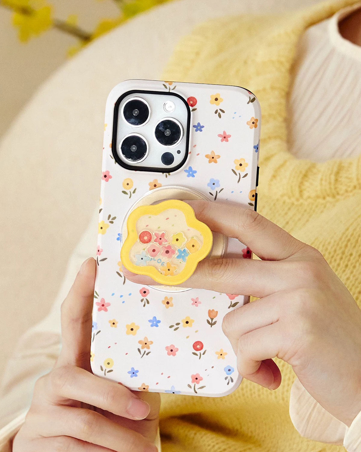 Mini Floral Scatter Na Case Ng Telepono