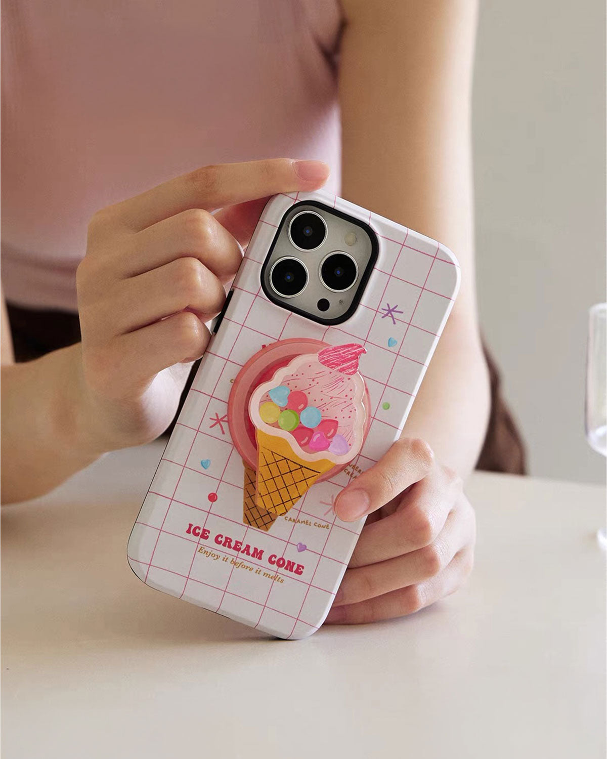 ICE CREAM CONE NA CASE NG TELEPONO