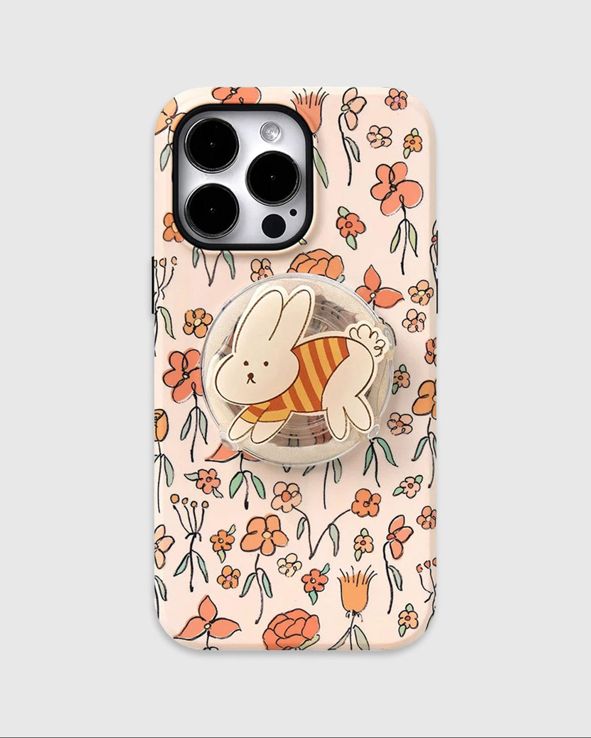 Autumn Bunny Floral Na Case Ng Telepono