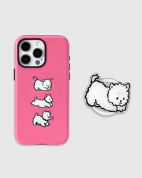 MASIGLANG PUP NA CASE NG TELEPONO