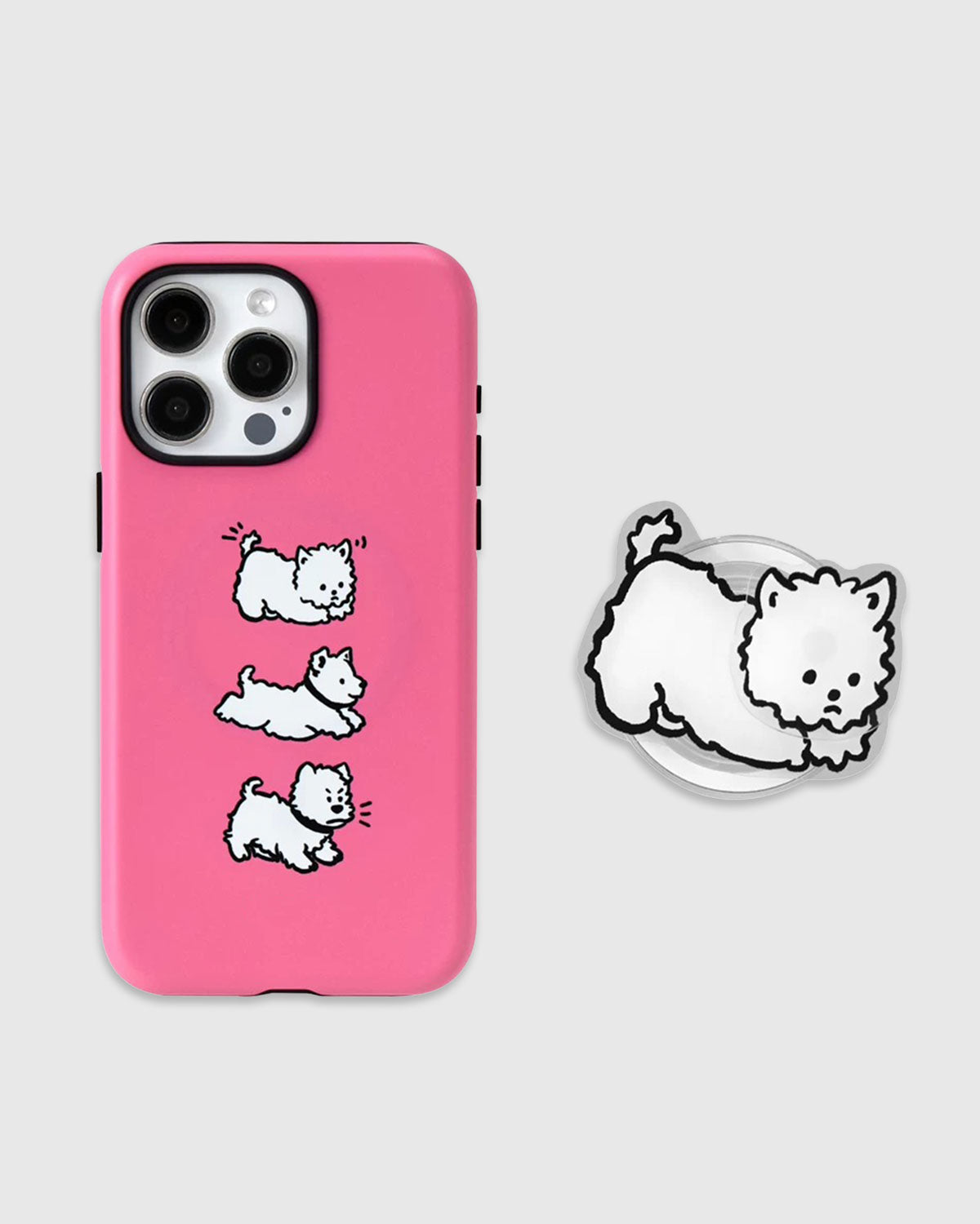 MASIGLANG PUP NA CASE NG TELEPONO